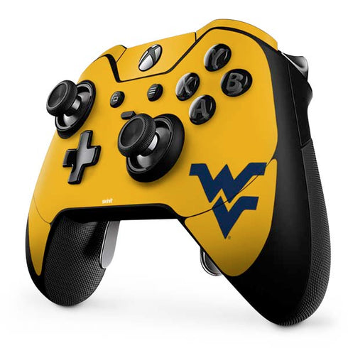 West Virginia University Yellow Background Xbox One Elite Controller Skin