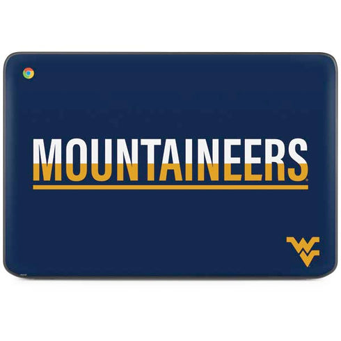 West Virginia University Blue Wood Floor HP Chromebook Skin
