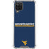 West Virginia University Blue Wood Floor Galaxy A12 Clear Case