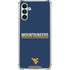 West Virginia University Blue Wood Floor Galaxy A13 5G Clear Case