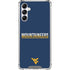 West Virginia University Blue Wood Floor Galaxy A14 5G Clear Case