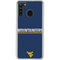 West Virginia University Blue Wood Floor Galaxy A21 Clear Case