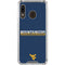 West Virginia University Blue Wood Floor Galaxy A30 Clear Case