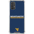 West Virginia University Blue Wood Floor Galaxy A32 5G Clear Case