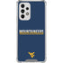 West Virginia University Blue Wood Floor Galaxy A53 5G Clear Case