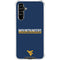 West Virginia University Blue Wood Floor Galaxy A54 5G Clear Case