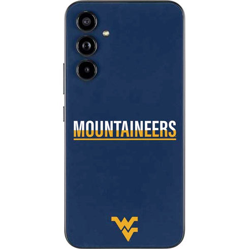 West Virginia University Blue Wood Floor Galaxy A54 5G Skin