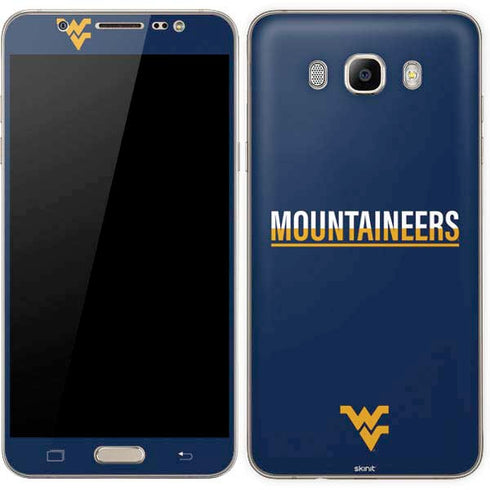 West Virginia University Blue Wood Floor Galaxy J7 Skin