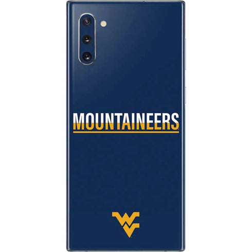 West Virginia University Blue Wood Floor Galaxy Note 10 Skin