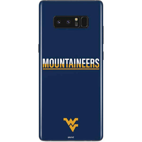 West Virginia University Blue Wood Floor Galaxy Note 8 Skin