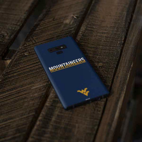 West Virginia University Blue Wood Floor Galaxy Note 9 Skin