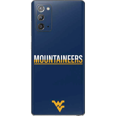 West Virginia University Blue Wood Floor Galaxy Note20 5G Skin