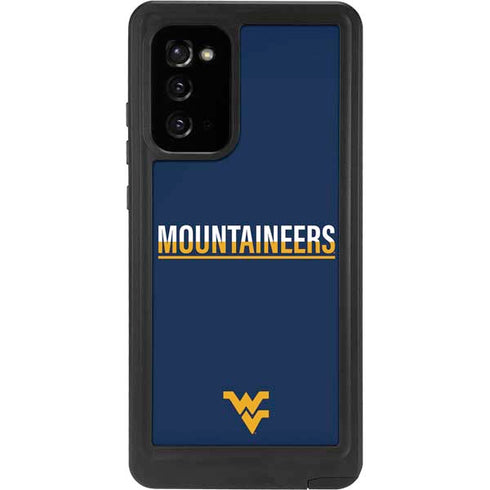 West Virginia University Blue Wood Floor Galaxy Note20 5G Waterproof Case