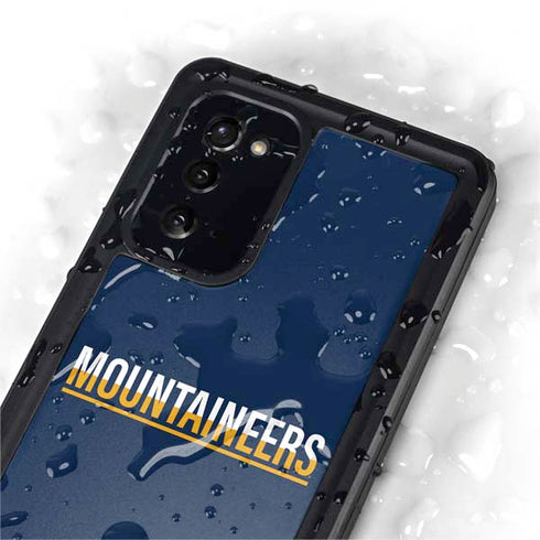 West Virginia University Blue Wood Floor Galaxy Note20 5G Waterproof Case