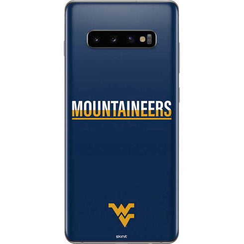 West Virginia University Blue Wood Floor Galaxy S10 Plus Skin
