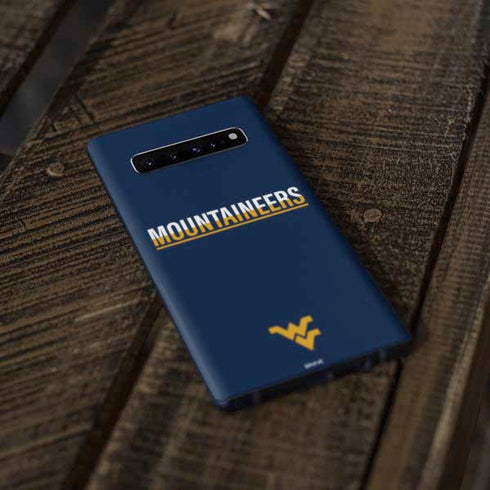 West Virginia University Blue Wood Floor Galaxy S10 Plus Skin
