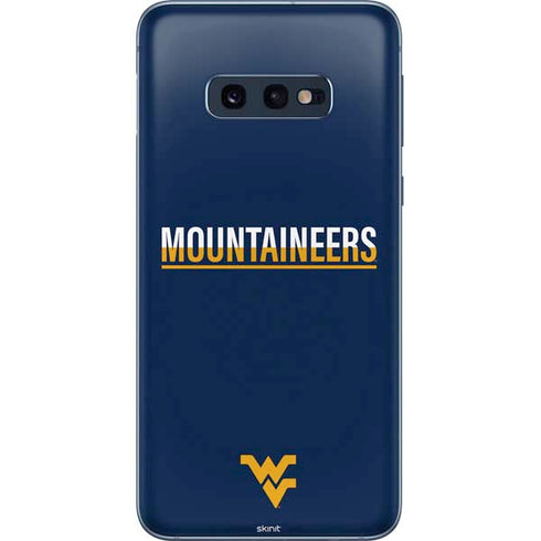 West Virginia University Blue Wood Floor Galaxy S10e Skin