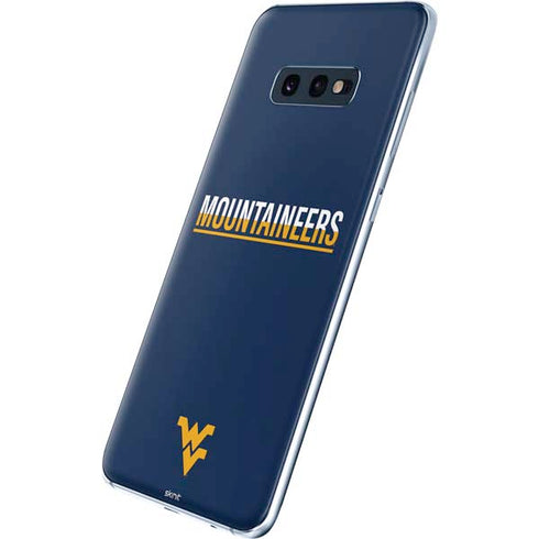 West Virginia University Blue Wood Floor Galaxy S10e Skin