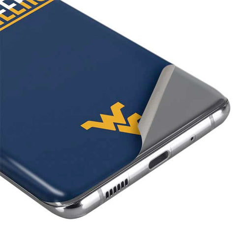 West Virginia University Blue Wood Floor Galaxy S20 Plus Skin