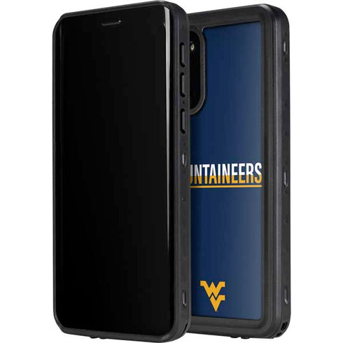 West Virginia University Blue Wood Floor Galaxy S20 Plus Waterproof Case
