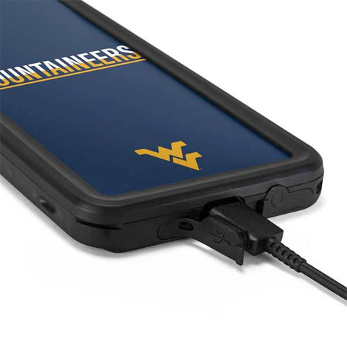 West Virginia University Blue Wood Floor Galaxy S20 Plus Waterproof Case
