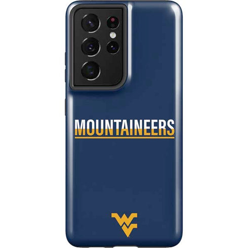 West Virginia University Blue Wood Floor Galaxy S21 Ultra 5G Pro Case