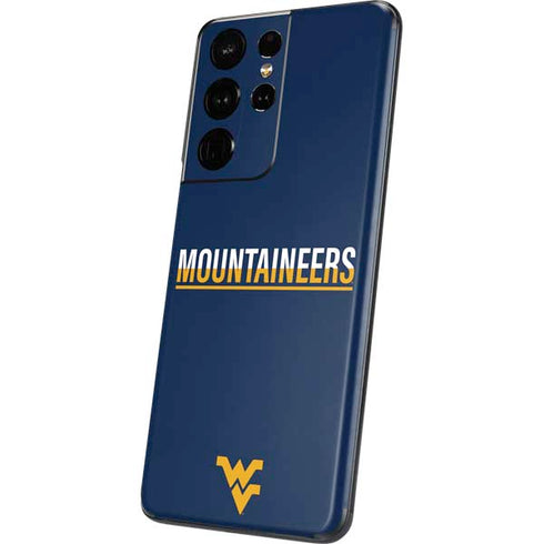 West Virginia University Blue Wood Floor Galaxy S21 Ultra 5G Skin