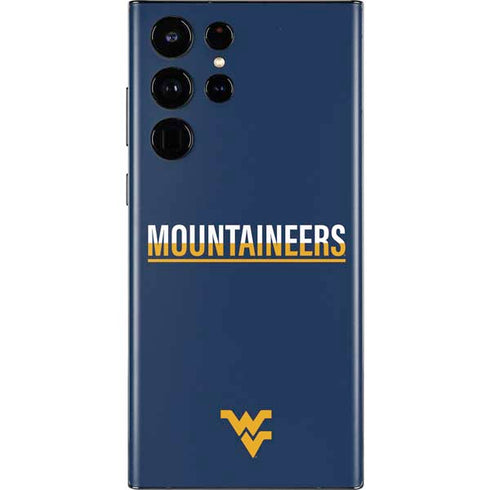 West Virginia University Blue Wood Floor Galaxy S22 Ultra Skin