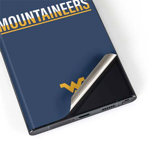 West Virginia University Blue Wood Floor Galaxy S22 Ultra Skin