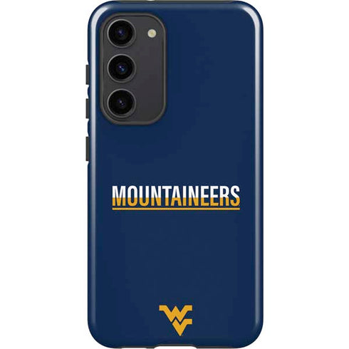 West Virginia University Blue Wood Floor Galaxy S23 Plus Pro Case