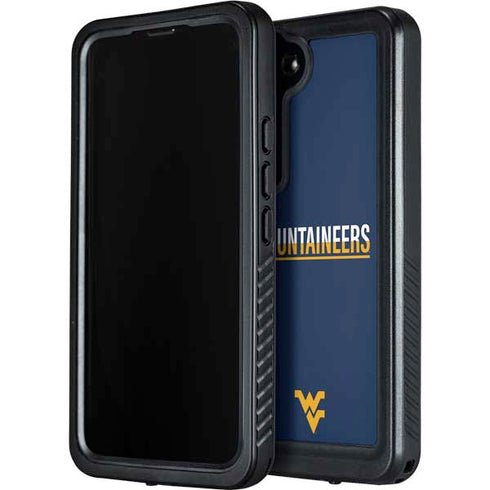 West Virginia University Blue Wood Floor Galaxy S23 Waterproof Case