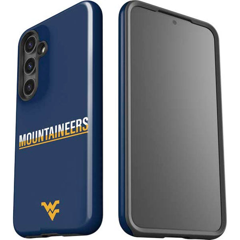 West Virginia University Blue Wood Floor Galaxy S24 Impact Case