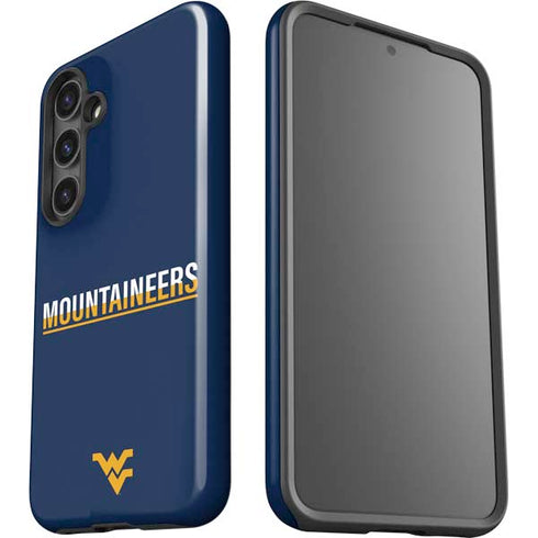 West Virginia University Blue Wood Floor Galaxy S24 Plus Impact Case