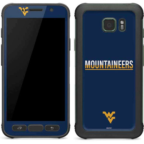 West Virginia University Blue Wood Floor Galaxy S7 Active Skin