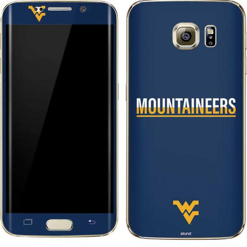 West Virginia University Blue Wood Floor Galaxy S7 Edge Skin