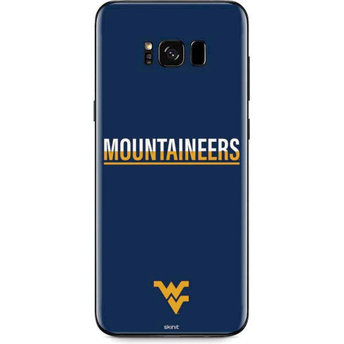 West Virginia University Blue Wood Floor Galaxy S8 Plus Skin