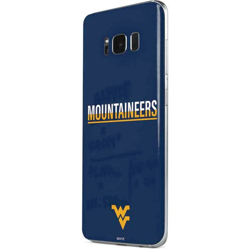 West Virginia University Blue Wood Floor Galaxy S8 Plus Skin