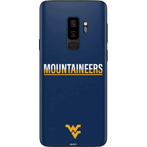 West Virginia University Blue Wood Floor Galaxy S9 Plus Skin