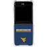 West Virginia University Blue Wood Floor Galaxy Z Flip5 5G Clear Case