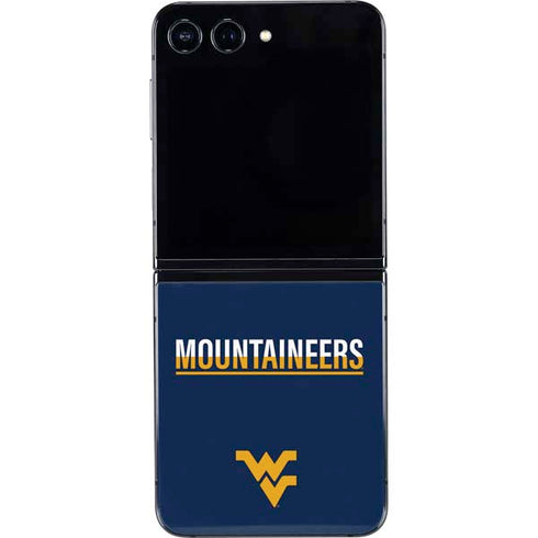 West Virginia University Blue Wood Floor Galaxy Z Flip5 5G Skin