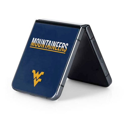 West Virginia University Blue Wood Floor Galaxy Z Flip5 5G Skin
