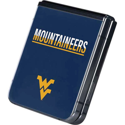West Virginia University Blue Wood Floor Galaxy Z Flip5 5G Skin