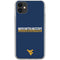 West Virginia University Blue Wood Floor iPhone 11 Clear Case