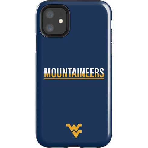 West Virginia University Blue Wood Floor iPhone 11 Impact Case