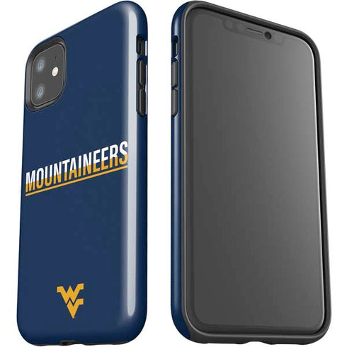 West Virginia University Blue Wood Floor iPhone 11 Impact Case