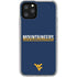 West Virginia University Blue Wood Floor iPhone 11 Pro Clear Case