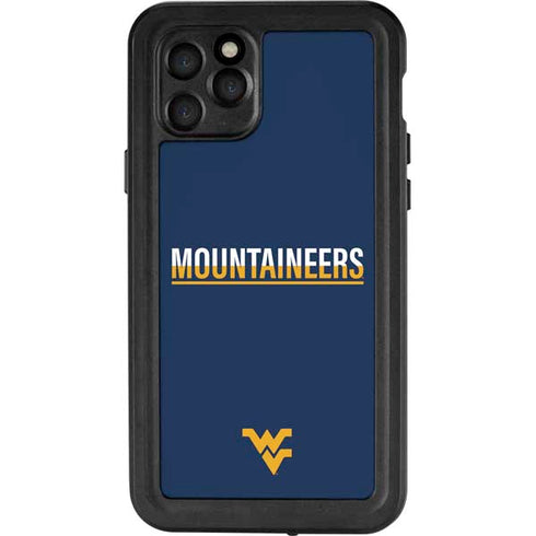 West Virginia University Blue Wood Floor iPhone 11 Pro Waterproof Case