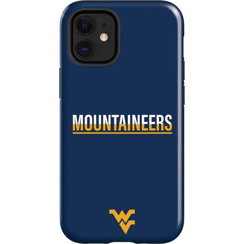 West Virginia University Blue Wood Floor iPhone 12 Mini Impact Case