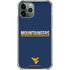 West Virginia University Blue Wood Floor iPhone 12 Pro Clear Case