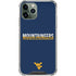 West Virginia University Blue Wood Floor iPhone 12 Pro Max Clear Case